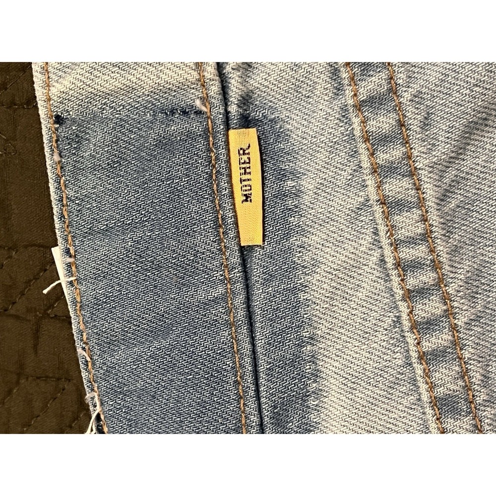 MOTHER Light Wash Distressed Boot Cut Jeans - Picture 9 of 13